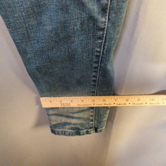 Smoke Rise Jeans Mens 36x32 Blue Distressed Slim Stretch - Picture 10 of 13